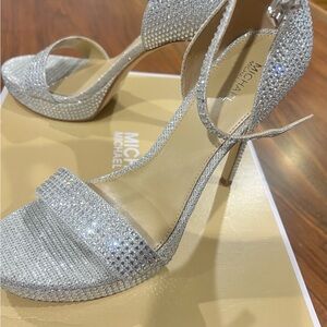 Michael Kors Glittering Silver Heels